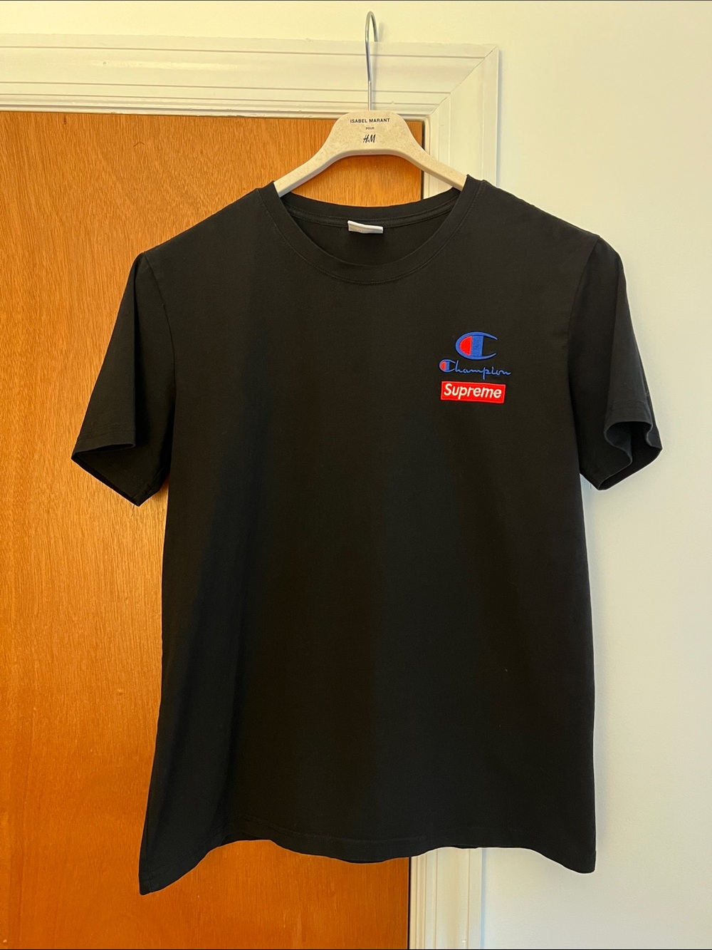 Champion x Supreme Men’s Black Tee